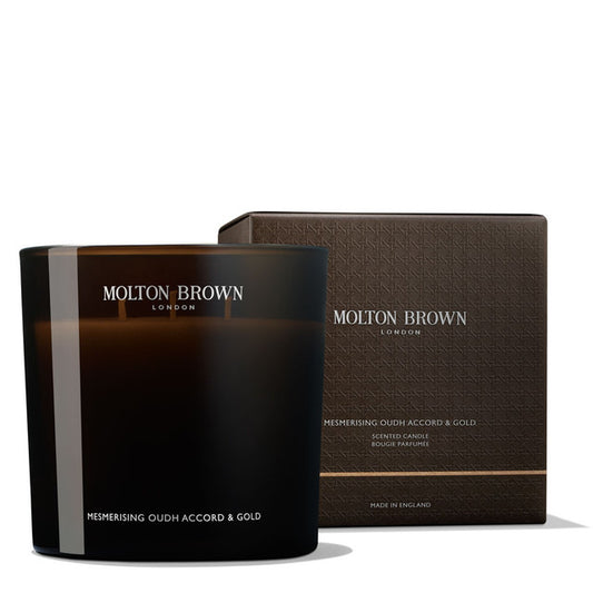 MOLTON BROWN candela 3 stoppini MESMERING OUDH ACCORD & GOLD candela 3 stoppini